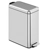 Stainless Steel Trash Can Kitchen Bin Pedal Office Rubbish Storage