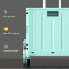 Collapsible Rolling Box Folding Grocery Cart Plastic Crate Shopping Trolley Box