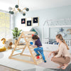 Double Sided Triangle Climber Wooden Climbing Toy Montessori Climbing Triangle
