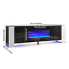 Electric Fireplace With TV Stand Unit Entertainment Cabinet Heater Flame 12 LED