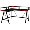 L Shaped Gaming Desk, Corner Computer Desk with Monitor Stand for Home Office, 1
