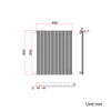 Black Designer Radiator Vertical Horizontal Oval Column Central Heating Rads