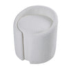 Bedroom Plush Teddy Boucle Makeup Chair Round Cylinder Dressing Table Stool uk