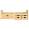 CIADAZ Day Bed with 5 Drawers IRUN 90x200 Solid Wood Pine, Bedroom A1M7