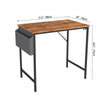 Modern Computer Desk Laptop PC Study Table Home Office Desk with Side Bag 80cm