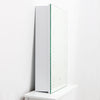 Bathroom Wall Led Mirror Cabinet Metal Back Box Storage with Clock Shaver Socket