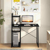Study Writing Desk 100cm Home Office Computer Desk w/storage-Black