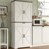 72'' Kitchen Cupboard Pantry Cabinet, Tall Storage Cabinet with Doors and Drawer