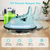 12V Electric Ride On Bumper Car Battery Powered Bumper Car Blue