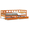 Daybed with Drawers Wax Brown 80x200 Solid Wood Pine Y4S9