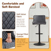 4Pcs Breakfast Bar Stool Velvet Padded Swivel Gas Lift Bar Chair With Metal Base