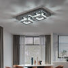 20-100cm Flush Mount Modern Square Ceiling Chandelier Crystal Light Lamp Pendant