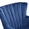 Queen Anne Velvet Upholstered Oyster High Back Wingback Armchair Tub Chair Sofa