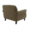 Dusk Hebden Olive Green Velvet Armchair RRP £
