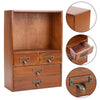 Vintage Wooden Small Cabinet Storage Box Desktop Organizer Unit Display Shelving