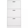 3 Drawer Shoe Cabinet Storage Cupboard Unit Shoe Rack Wooden Stand Organiser