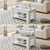 Coffee Table With Storage Lift Top Up Drawer Shelf Wooden Living Room Furniture