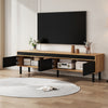 Modern TV Stand Storage Low Cabinet With 4 Doors TV Unit Sideboard Living Room