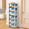 Stackable Shoe Rack Plastic Compact Hallway 4/5/6/7Tier Shoe Storage Shelf Stand