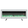 LED Fireplace Media Wall Fire Wall Mounted / Standing Electric Heater 40-100in