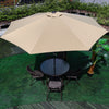 XL 3M Round Outdoor Parasol Tiltable Canopy Garden Patio Umbrella Sun Shelter