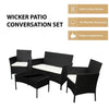 4Piece Garden Rattan Furniture Sofa Set with Chairs Seats Outdoor Patio Balcony