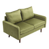 Mustard Green Velvet 2 Seater Sofa for Living Room Bedroom Lounge Couch Loveseat