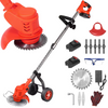 21V Electric Cordless Strimmer Grass Trimmer Tree Cutter Garden Edger +2 Battery