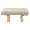 Small Sofa Footstool Low Kids Pouf Ottoman Padded Shoe Changing Stool Seat uk