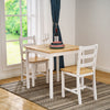 4 Colours Solid Wood Dining Table and 2 Chairs Set Kitchen Room Home Furniture