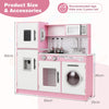 Chef Pretend Play Toy Kids Kitchen Playset w/Water Dispenser-Pink