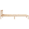 Long Bed Frame without 80x210 Solid Wood Pine E9G7