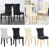 Dining Chairs Set of 2/4 Faux Leather Accent Side Chair with Soild Wood Legs