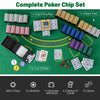 14 Gram Texas Holdem Poker Chip Set 600 Piece Claytec Chips w/ Aluminum Case
