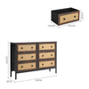 6 Drawer Fabric Dresser Living Room Bedroom Chest Of Drawers Storage Cupboard