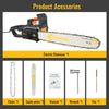 Electric Chainsaw 1600W W/ Auto Lubrication System, Tool-Free Chain Tensioning