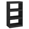 Book Cabinet/Room Divider Black 60x30x103.5 Solid Wood Pine R2P0
