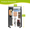 Storage Tent 6X10FT Garden Waterproof Anti-UV Bike Shed Steel Frame Zipper Door