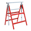 2 x Telescopic Builders Trestle Work Bench Carpenter Folding Saw Horse Tools Red