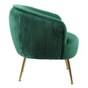 Velvet Scallop Shell Back Tub Chair Armchair Dressing Sofa Stool Bedroom Lounge