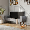 Grey Linen Fabric Ottoman Storage Bench Bed End Stool Pouffe Seat with Oak Legs