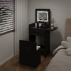 Modern Dressing Vanity Table Set with LED Mirror Stool Side Panel 2 Drawers