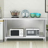 60-180CM Stainless Steel Work Table Commercial Catering Table Kitchen Prep Table