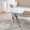 X Shaped End Side Couch Small Coffee Table Snack TV Style Living Room Furniture