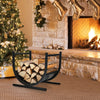 U-Shaped Firewood Log Rack Wood Storage Holder Firewood Storage Rack Fireplace