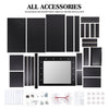 Vanity Dressing Table Stool Set Makeup Mirror/Drawers/Dimmabl 3 Colors LED Light