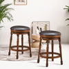 360 ° Swivel Bar Stool Set of 2 Kitchen Dining Chairs Counter Height Stool 62CM