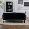 Sofa Bed Chenille Fabric w Cup Holders 3 Seater Click Clack Living Room Recliner