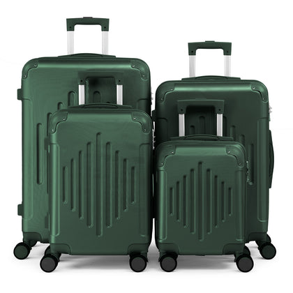 16/20/24/28in Suitcase Set 4 Piece Hard Shell ABS Cabin Suitcase 4 Wheel Travel