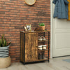 Industrial Storage Cabinet Freestanding Kitchen Cupboard w/3 Open Shelves & Door